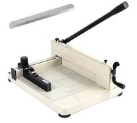 Heavy Duty Paper Cutter, Max Cutting Capacity 400 Sheets, Guillotine Trimmer with 12-Inch/17-Inch Blade for Photos, Cardstock, Soft PVC, Leather