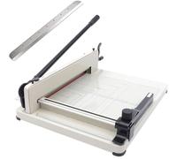 Heavy Duty Paper Cutter, Max Cutting Capacity 400 Sheets, Guillotine Trimmer with 12-Inch/17-Inch Blade for Photos, Cardstock, Soft PVC, Leather