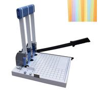 Heavy Duty Paper Punch - Manual Cutter with Adjustable Margins for Home, School, and Business Binding
