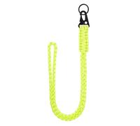 Heavy Duty Paracords Lanyard with Buckle Glow in The Dark Strong Hanging Rope for Keychain Necklace Whistles Strap Portable Yellow