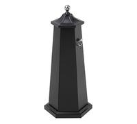 Heavy-Duty Parking Barrier Cones, Rust-Resistant Iron Material, Hexagonal Base Design for Traffic Control, Ideal for Public Spaces and Safety Management