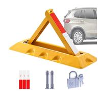 Heavy Duty Parking Barrier - Lockable Folding Bollard for Secure Vehicle Protection, Durable Solution for Commercial & Residential Spaces