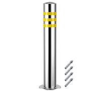 Heavy-Duty Parking Bollard - Fixed Security Lock for Private School & Community Parking - 750x76mm Durable Car Space Barrier Anti-Theft Solution for Safe Access
