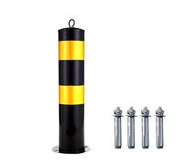 Heavy Duty Parking Bollards, 2 Pack 21.7in Safety Barrier Post with Reflective Tape, Traffic Cones Alternative for Driveway & Parking Lot Security