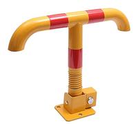 Heavy Duty Parking Lock Bollard - Foldable Security Post with Spring Barrier, Easy Installation with Included Screws and Key for Enhanced Vehicle Protection