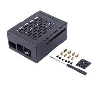 Heavy Duty Passive Cooling Metal Case Compatible for Raspberry Pi 5 Armored Metal Pcie To M2 Nvme SSD Expansion Board