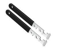 Heavy Duty Paving Slab Extraction Tool Feature Extended Grip Slot and Teeth for Leveraged Brick Removal Anti Bend Design Sand Removal Joint Scraping