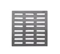 Heavy Duty PE Resin Drainage Cover, Removable Square Channel Grate for Sidewalks & Sewers, Durable Outdoor Drain Strainer Plate