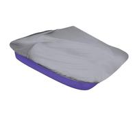 Heavy Duty Pedal Boat Cover 420D Waterproof & Dusoof All Weather Protection for 3-5 Person Paddle Boats Elastic Cord Design Gray Outdoor Storage Solution