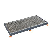 Heavy Duty Pedal Mat for Machining Center, Workshop Foot Board Platform, 2-Pack (105x40x12cm) - Durable Standing Mat for Factory Garage Use
