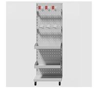 Heavy Duty Pegboard Display Stand, Metal Organizer for Retail, Grocery & Office Supplies - Versatile Storage Solution for Efficient Space Management