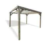 Heavy Duty Pergola - L240 x W300 x H230 cm - Min. Assembly Required Churnet Valley Garden Furniture Ltd Brown One Size