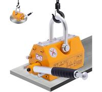 Heavy Duty Permanent Lifting Magnet with Quick Release, Ideal for Hoists, Shop Cranes, and Handling Plate Steel or Round Bars