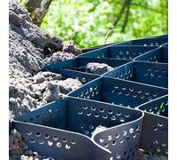 Heavy Duty Permeable Paving Grids 10cm Thick, Honeycomb Driveway & Courtyard Pathway, Fill with Pea Gravel/Pebbles/Sand, 1x5m (3.3x16.4ft)