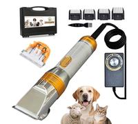 Heavy Duty Pet Grooming Clippers,Powerful 36V Motor for Thick Coats, Professional Grooming Shears Fur Hair Trimmers Tool for Dogs, Sheep, Horses, Livestock & Cats (Silver)