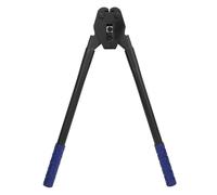 Heavy Duty PET PP Strapping Crimper Plier Manual Banding Tool for 16-19mm Straps Blue Hand Packer Sealer with Heat-Treated Jaw for Pallet Packaging Bundling