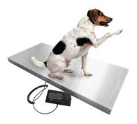 Heavy Duty Pet Scale 660lb/300kg - Digital Animal Weighing Scale with LCD Display, Stainless Steel Platform for Weighing Dogs, Cats, Livestock, and Shipping