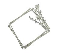 Heavy Duty Photo Frame Cutting Dies Carbon Steel Embossing Stencil for Memory Books Cards Scrapbook Page Decor Heavy Duty Carbon Steel Die