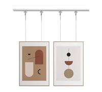 Heavy Duty Picture Hanging Kit 40 50 60 100 120 160 200 Cm, Picture Molding Hook Set with 4 Adjustable Pictures Hooks, Photo Hange