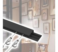 Heavy Duty Picture Hanging Kit for Frames Mirrors & CanvasesAdjustable Wire & Rail System (0.5m Rail 2m Cable 2 Hooks) Perfect for Home & Gallery Display