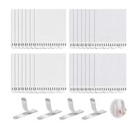 Heavy Duty Picture Hanging Strips No Nails, 30 Pairs (16 x 29mm) Canvas Hanger Adhesive Strips for Frames, Posters & Wall Art, Damage Free Photo Frame Stickers for Wall, Hook & Loop Tabs