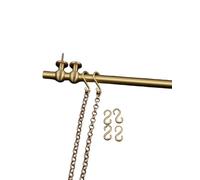 Heavy Duty Picture Hanging Wire and Hooks Adjustable, Antique Brass Artwork Rail Hangers Chain Set, Public Space Framed Work Display Track(Brass,2.5 m/99 INCH)