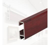 Heavy Duty Picture Rail Hanging System, Art Gallery Kit for Exhibitions, Museums, Libraries, Easy Installation Ceiling Wall Hook, 1.8m Track