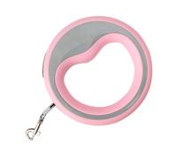 Heavy Duty Pink Retractable Dog Leash, Ergonomic Automatic Pet Rope