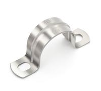 Heavy Duty Pipe Clamps 1-1/4" FamlTol U Shape Brackets 304 Stainless Steel Tube Clamp Rigid Pipe Strap for Pipes and Cables | Ø 32 mm | 10 pcs