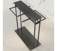 Heavy Duty Pipe Clothes Rack, Clothing Display Stand For Boutiques/Retail Shops/Home Storage, Clothing Store Modern Garment Rack, Free Standing Metal Garment Rack Suit Sh，Black B 150*50*150CM