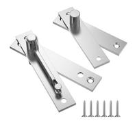 Heavy Duty Pivot Hinge for Wood Door,with 360 Degree Rotation, XBLWIN Stainless Steel Hidden Door Hinge for Secret Door, Invisible Pivot Door Hardware for Bookshelf.