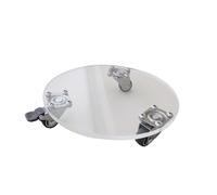 Heavy Duty Plant Bracket with Stand Wheel Square Stand Metal Bracket Suitable for Indoor Outdoor Wheeled Saucer