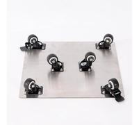 Heavy Duty Plant Caddy Stand with Wheels, Stainless Steel Plant Rollers for Flower Pots, Planter Dolly Cart with Up to 250kg Load, 3-Pack, Ideal for Garden and Home