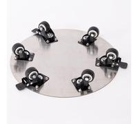 Heavy Duty Plant Caddy Stand with Wheels, Stainless Steel Plant Rollers for Flower Pots, Planter Dolly Cart with Up to 250kg Load, 3-Pack, Ideal for Garden and Home