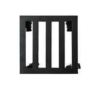 Heavy Duty Plant Pot Trolley - Large Square Metal Garden Dolly with Wheels Indoor/Outdoor Flower Pot Stand Caddy for Easy Moving Black 30"