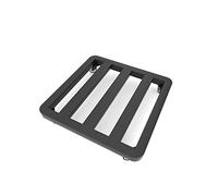 Heavy Duty Plant Stand on Wheels, Metal Plant Pot Holder Trolley, Large Indoor/Outdoor Rack, Square Caddy for Home & Garden, Supports 150kg Load Capacity