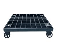 Heavy Duty Plant Stand with Locking Wheels - Square Planter Caddy Roller Base for Large Potted Trees, Indoor and Outdoor Use, Ideal for Moving Heavy Plants