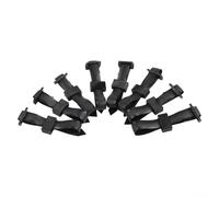 Heavy Duty Plant Ties 8 Pack Adjustable Tree Shrub Support Straps Flexible PVC Garden Binders for Fruit Trees Bushes and Potted Plants Black(45 * 2.5cm)