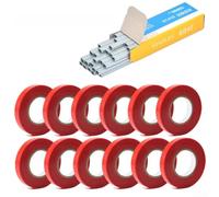 Heavy Duty Plant Tying Tape 30m Long 1.1cm Wide, Garden Vine Support Tool with Nails for Tomato Fruit Flower Beds(C)