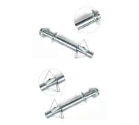 Heavy Duty Plasterboard Wall Anchors, 10pcs, Galvanized, Carbon Steel Q235 (M4*32mm)