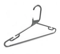 Heavy Duty Plastic Adult Coat Hangers with Trouser Bar & Shoulder Notches - Strong & Colourful Clothes Hangers for Coats, Suits, Shirts, Skirts - Home & Retail Use