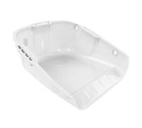 Heavy Duty Plastic Dustpan Extra Large Capacity Double Handle Industrial Strength Dust Pan for Drying Farm Use Construction Debris Removal Sturdy PP Material 44cm x 38cm x 18cm (White)