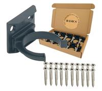 Heavy-Duty Plastic Kitchen Plinth Clips with Brackets - Pack of 10 with 20 Countersunk Screws - Fits Installation Heights from 80mm - Made in UK - Basics UK (with 20 Screws)