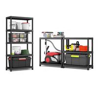 Heavy Duty Plastic Racking 5 Tier Shelving Storage Unit - 275 Kg Load Capacity