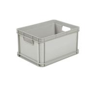 Heavy Duty Plastic Stacking Industrial Euro Storage Containers Boxes Crates! 5 Sizes -Big Load Capacity Food Grade 10 Year Guarantee! (1, 20 Litre - L400 x W300 x H220mm)
