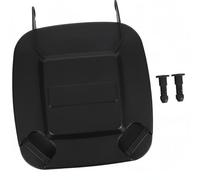 Heavy-duty Plastic Trash Can Lid Replacement Waste Bin Cover for Outdoor Use Dustbin Cover Wheelie Bin (Black)