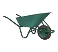 Heavy Duty Plastic Wheelbarrow - 85 Litre Capacity - Tubular Steel Frame