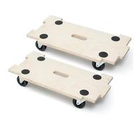 Heavy Duty Plywood Jigsaw Dolly Trolley on Wheels | 300 KG/Piece Load Capacity Dolly for Moving Heavy Items | 360° Rotatable Wheeled Dolly Trolley with 4 Non-Slip Grip Pads (2)