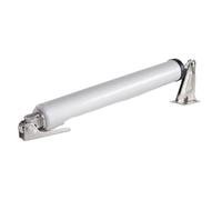 Heavy Duty Pneumatic Closer Soft Closing Automatic for Screen and Storm Door Adjustable Speed Positioning Stop Hinge(Coffee)