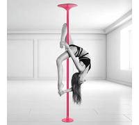 Heavy Duty Pole Dancing Kit, Removable Dance Pole with Static & Spin Modes, Ideal for Home, Studio, or Bar Fitness (Pink 2.23M)